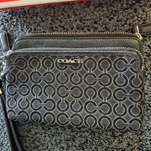 Coach Black Wristlet